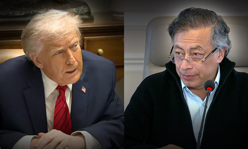 El presidente Donald Trump lanzó una nueva advertencia a Colombia - crédito Fotomontaje 24/7