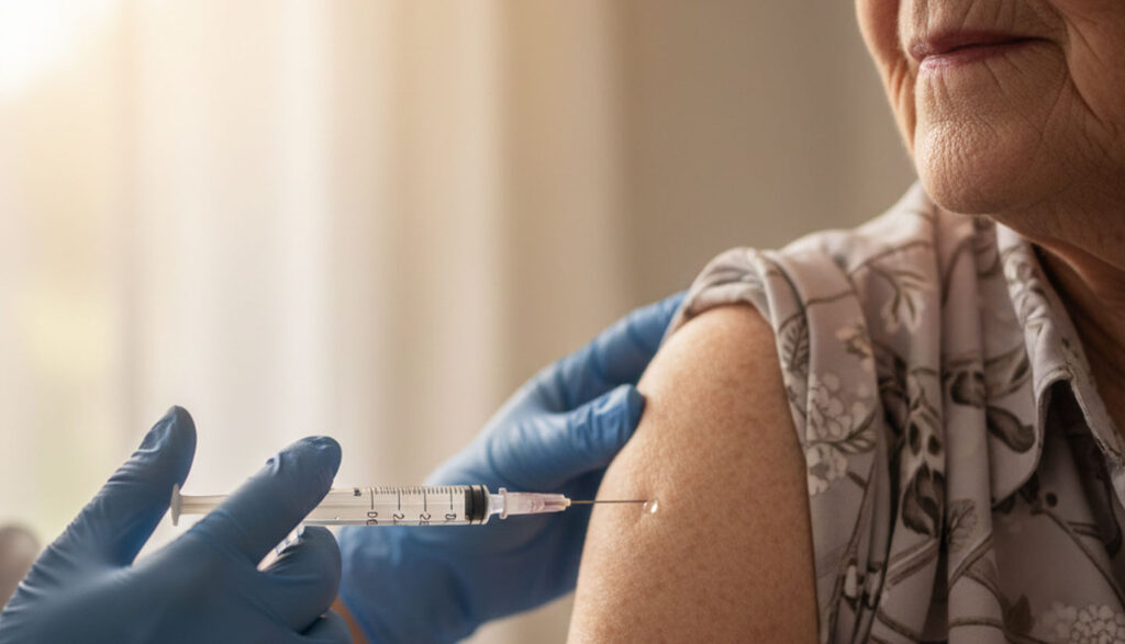 Imagen referencial del proceso de vacuna.