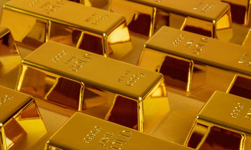 Imagen referencial de lingotes de oro. Foto de Freepick