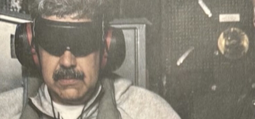 Nicolas Maduro siendo trasladado a EEUU.