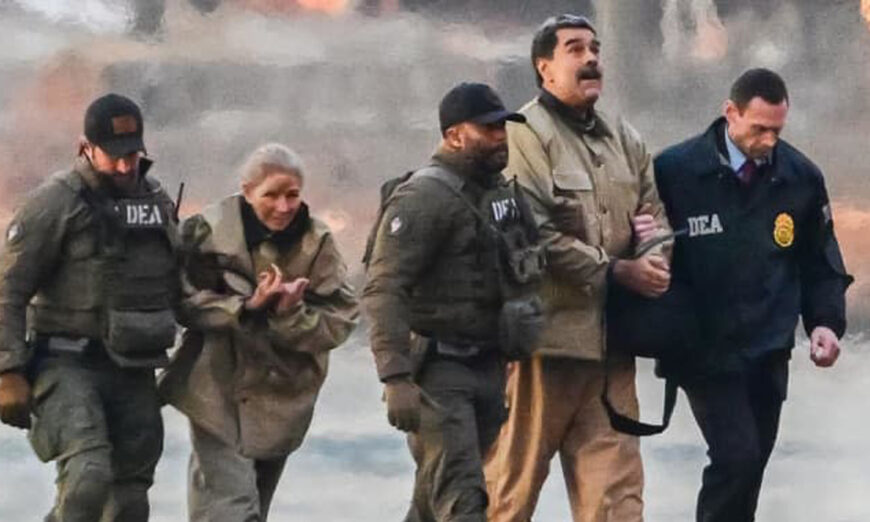 Nicolás Maduro y Cilia Flores en camino a New York. Foto de X.