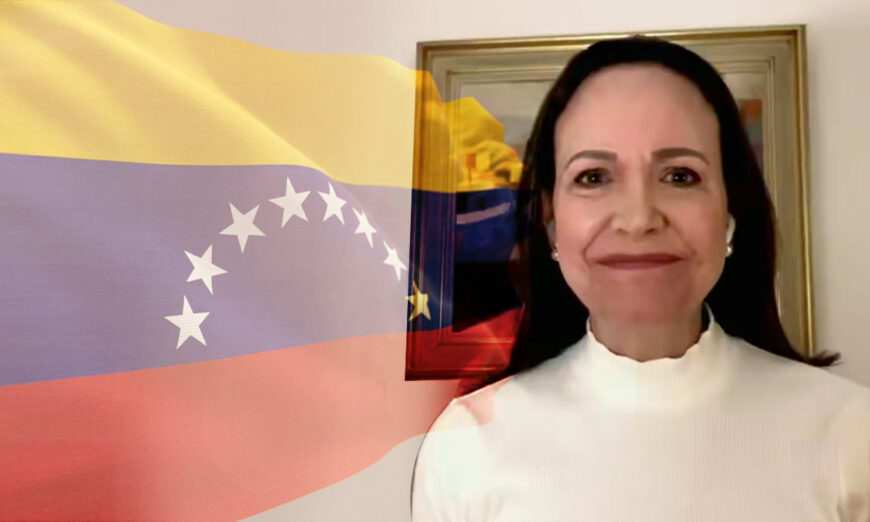 Líder opositora venezolana María Corina Machado. Foto de X.