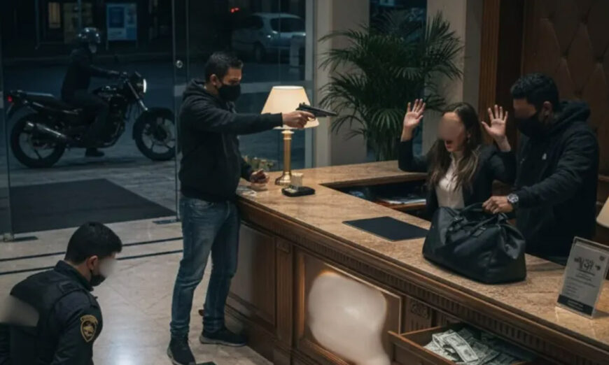 Un audaz asalto perpetrado la mañana de este miércoles 7 de enero de 2026 ha conmocionado al sector hotelero de la capital orense.