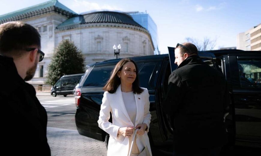 Corina Machado en Estados Unidos