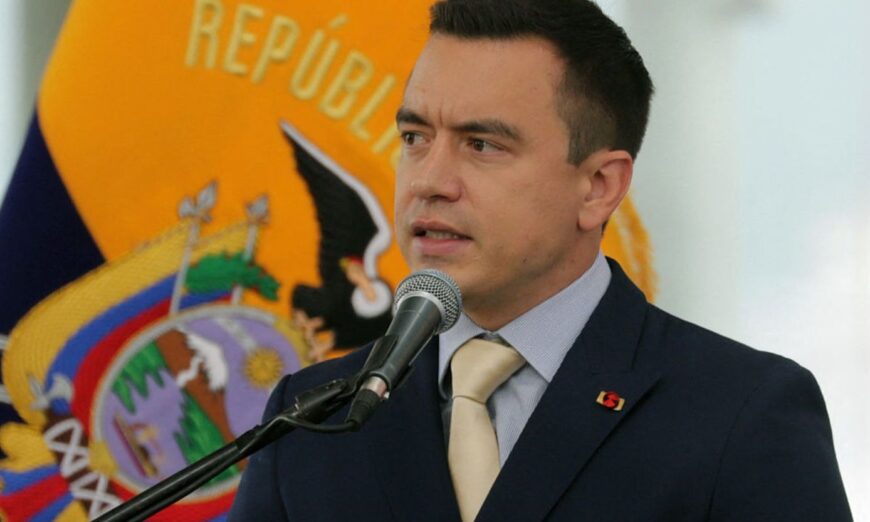 Daniel Noboa regresa a Ecuador