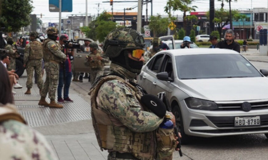 Operación militar masiva en el sector de Mucho Lote 1 y sus alrededores. Foto de X.
