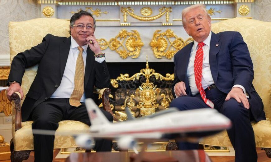 Donald Trump y Gustavo Petro