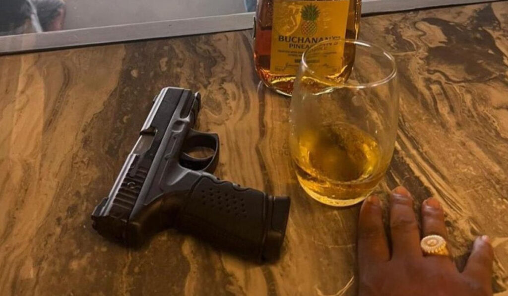 Arma en estadio Barcelona