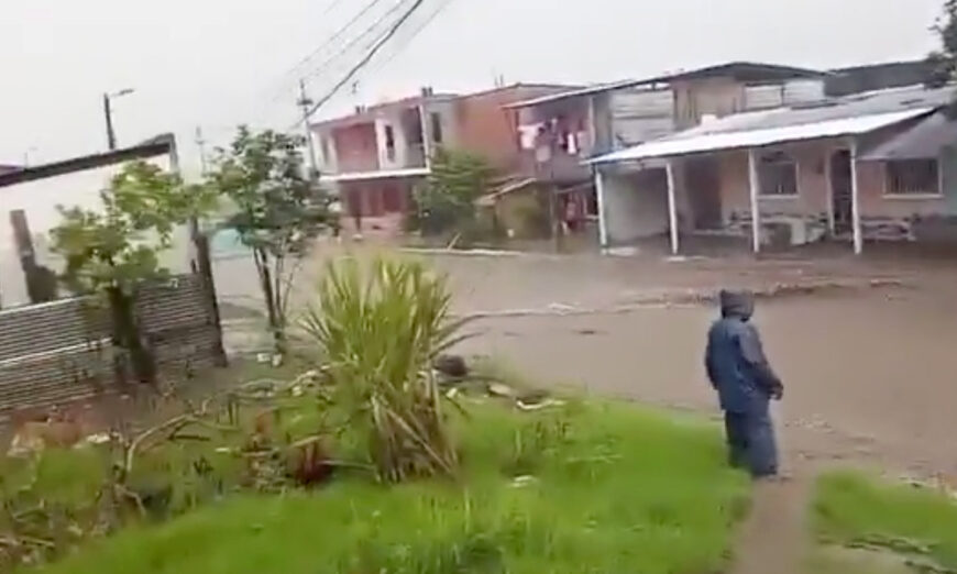 Fuertes lluvias en Esmeraldas.