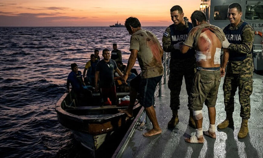 Rescatados los 16 pescadores