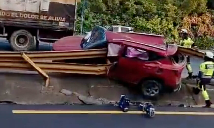 Accidente vía a la Costa
